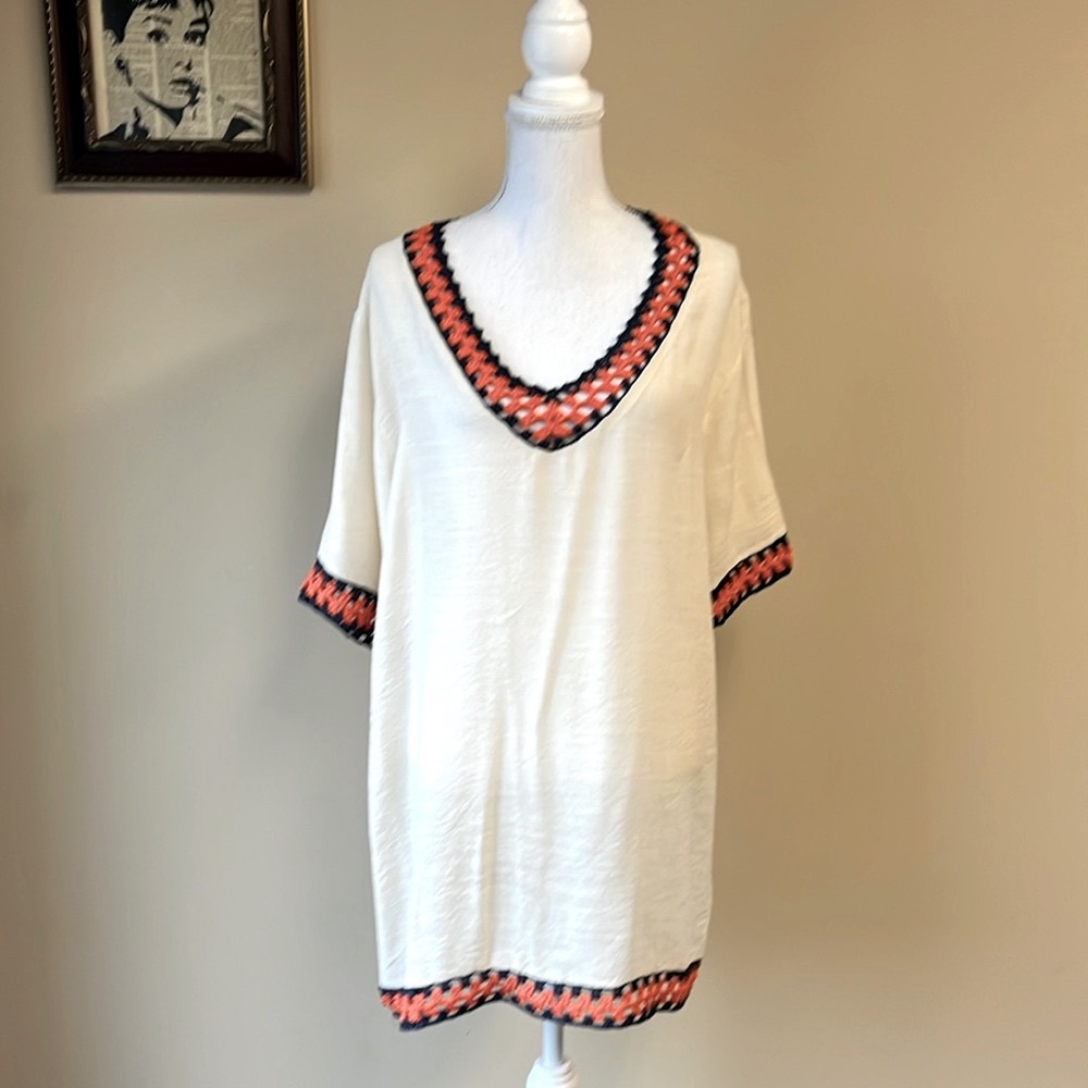 Crochet Trim Cover-up